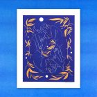 Affiche Sans Dessus dessous risographie 3 couleurs